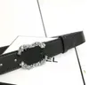 Fashion Womens Designer Belt Luxury Diamonds Bucklet Belts Classic Smooth Buckle Waistbands Mens Jeans Dress Accessories Casual Belt Width 3.5cm Hot -7