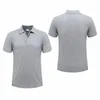 Mens lapel summer short sleeved polo shirt casual ribbed breathable high-quality loose fitting work clothes 240318