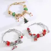 Chain Christmas Charms Beads Bracelets Bracelets Monicel Charm Xmas Bracelets Handmade Diy Beaded Bangle Festival Gift Pulsera 2023L24