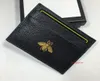 Genuine Leather Small Wallets Holders Women Metal Bee Bank Package Coin Bag Card ID Holder purse women Thin Wallet Poc2924478
