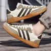 Moda clássico placa de couro genuíno forrest gump na moda pouco branco confortável e durável sapatos esportivos masculinos