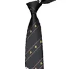 Party Neck Tie Printing Letter Man Necktie High Fashion Black Silk Neckties Wedding Clothes Business Ornaments Men Women Boys Vintage GG