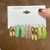 Baumeln Ohrringe Modyle Gold Farbe Set Schmetterling Acryl Hohl Tropfen Für Frauen Herz Hoop Ohrring Mode Schmuck Geschenke