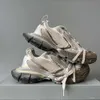 Chaussures de sport Paris pour hommes et femmes, 3Xl, mode augmenter le fond épais de 5Cm, modèle de piste pour faire de vieilles chaussures à cravate sale