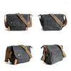 Tasche Leinwand Echtes Leder Messenger Bags Männer Marke Designer Vintage Casual Mann Schulter Umhängetasche Männlichen Hohe Qualität Reise