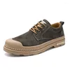 Walking Shoes 2024Autumn And Winter Casual Leather Male Korean Version Of All The Trend Mountaineering Men