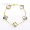 Van Bracelet Cleef Four Leafs Clover Bracelet Designer Jewlery Gold Bracelets Forh Woman Luxury Silver Four Leaf Charm Braclet Girls Friends Cadeaux 4 Feuilles 14