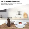 Dinnerware Sets Salad Bowl Enamel Basin Deepen Noodle Soup Serving Cereal Household Server Kitchen Enamelware Mixing Bowls