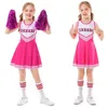 Andningsbar cheerleader barn skolflickor kläder klänning fancy cheerleader team sport uniform outfits 240305