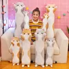 of cute long cat pillows, plush toys, children's games, playmates, holiday gifts, home decoration