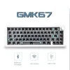 GMK67 65% GASKET BLUETOOTH 2.4G Wireless -Swappable Customized Mechanical Keyboard Kit RGB Backlit 240304