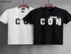 23SS İtalya Erkekler Tshirt Tasarım D2 DSQ ICON GG TEE Street Giyim Mektup Baskı Tshirts Yüksek Kaliteli Şort Üstler Men039s Kadın Kalça HO1941703