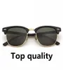 Lunettes de soleil de marque de haute qualité Hommes Femmes Lunettes de soleil Lentille en verre Cadre en métal Zipper Lunettes de soleil de sport vintage avec étui1089538