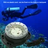 Compass 50m Portable Underwater Navigation Compass Waterproof Luminous Dial Wrist Strap Compass For Diving Camping