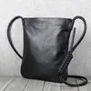 Väska original messenger damer äkta läder lyx handgjorda unisex casual shouler crossbody handbag cowskin mode satchel