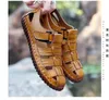 HBP Non-Brand 2024 mens designers shoes sandals best price wholesale real leather sandales homme cuir ouvert