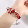 Chain Christmas Charms Beads Bracelets Bracelets Monicel Charm Xmas Bracelets Handmade Diy Beaded Bangle Festival Gift Pulsera 2023L24