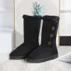 Boots 2023 New Midcalf Boots Riding Boots Fashion Warm Fur One Big Size Women's Boots Thick Bottom Nonslip Elastic Black Boot