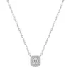 Kedjor gränsöverskridande som säljer S925 sterling silverhalsband med diamanthänge små och minimalistisk design stilfull struktur