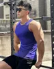 Sports tank tops män fitness snabb torr ärmlös undertröja kroppsbyggande män väst sommar träning träning Vest Casual Clothing 240318