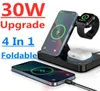 30W 4 في 1 Qi Fast Wireless Charger Stand for iPhone 13 11 12 Apple Watch ، محطة شحن قابلة للطي لـ AirPods Pro iWatch SA3593152