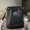 Bolso De Cubo Bolso De Hombro Bolsos Diagonales De Mujer Tela De Mezclilla Decoración De Letras Impresas Modelado Moda Longitud De Correa Ajustable Alta Capacidad