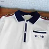 Classics kids clothes baby tracksuits Embroidered logo boys T-shirt set Size 100-150 CM summer designer POLO shirt and shorts 24Mar