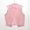 Damesvesten Roze Denim Vest Voor Dames Koreaans Slank Mouwloos Jasje Casual Vest 3XL 4XL 5XL Plus Size Jeansjas Vrouwelijke Zomer