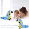 Cute Electric Talking Parrot Plush Toy Speaking Record Repeats Waving Wings Electroni Bird Stuffed Plush Toy As Gift For Kids Bi 240318