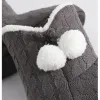 Pantoufles maison moelleuse pantoufle femme hiver contast tissu chaud moelle