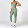 Kvinnors träningsdräkter Tracksuit Set Jumpsuits Workout Rompers Sportwear Gym Set Sport Fitness Workout Clothes Women Bodysuit 24318