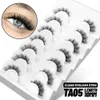 Mink Lashes 3D Mink Eyelashes 100 ٪ قسوة خالية من الرموش المصنوعة يدويًا رموش طبيعية قابلة لإعادة الاستخدام.