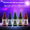 SFOG ORIGINAL PUFF 15000 Disposable E Cigarettes Bar Soul 15000 Puffes Vaper 22 ml E-liquide Mesh Coil Pod Vapes 6 RGB LUMILES 15 FLAVORS 2% 5% 600MAH MAL