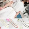 Fashionable imitation of pearl beads thin waist chain womens belt dress accessories 3 colors 240318