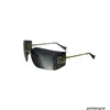 Designer Miaos Sonnenbrille MIU 54YS, genau wie Zhang Yuanyings trendige rahmenlose einteilige Sonnenbrille mit großem Rahmen JZF8