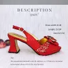 Насосы QSGFC Red Color Elegant Lady Fashion Peep Peep Toe обувь невеста удобная вечеринка женские туфли и сумки для женщин