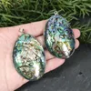 Pendant Necklaces Mosaic Paua Shell Large Abalone Sea Charm Necklace Making Beach Ocean Jewelry