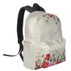 Rugzak Valentijnsdag Rose Eucalyptus Bloemen Student Schooltassen Laptop Op maat voor mannen Vrouwen Vrouwelijke Reizen Mochila