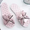 Pantoufles femmes pantoufles de soie intérieure Butflyknot Bowtie Light Flats confortables Open Toe Home Slides House Mode causale Fashion Migne Chaussures Mesdames