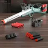 2024 S686 hagelgevär Soft Bullet Toy Gun Foam Bullet Shoeking Toy Blasting Gun Shell Eject Pneumatic Manual Loading Birthday Presentl2403