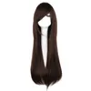 Perruques synthétiques QQXCAIW longue droite Cosplay perruque femmes Costume fête noir rouge Ombre résistant à la chaleur synthétique cheveux perruques 240328 240327