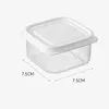 Opslagflessen Geen braam Merk Hoge kwaliteit doosdozen Vermijd afval Plastic Doorzichtige rechthoekige vierkante vorm Voedsel verzegeld
