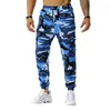 Mens Pants Causal Fashion Color Patchwork Camouflage Fitting Jogging Daily Outdoor Sports Fitness with Pockets