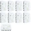 Decorative Flowers 6/9/15pcs Artificial Milky White Flower Wall Panel Silk For Wedding Party Backdrop Decor