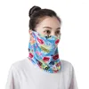 Gorras de ciclismo Pañuelo multifuncional Seda de hielo Transpirable Suave Velo para las orejas Equipo cómodo Máscara Montar