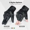 Leather Military Tactical Gloves Touchscreen Motorcycle Bicycle Cycling Gloves Outdoor Work Men Full Finger Anti-skid Mitten 240306