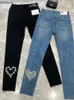 Jeans pour femmes Femmes Stretch Taille Haute Classique Rétro Jean Lady Vêtements Brodé Flares Denim Skinny Patch Designs Pantalon Crayon Pantalon L13C24318