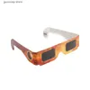 Okulary przeciwsłoneczne 1 Profesjonalne okulary zaćmienia Słońca w celu ochrony oczu przed promieniami promieniowania UV papierowe okulary do bezpiecznych obserwacji cienia okulary przeciwsłoneczne Y240318