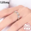 Sterling Sier entrelazado con anillo de cristal de circón Aaa para regalo de joyería de compromiso de una mujer
