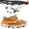 Gripper 8Teeth Climbing Crampons For Outdoor 1Pair Winter Walk Ice Fishing Snow Shoes Antiskid Shoes Manganese Steel Shoe Covers Chains